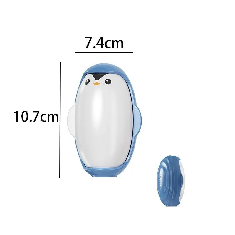Rodillo Quitapelusas Lavable Pingüino